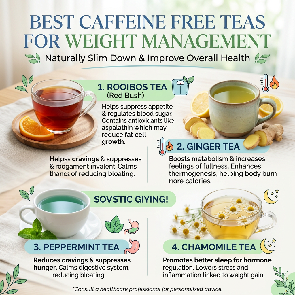 Best Caffeine Free Teas for Weight Management