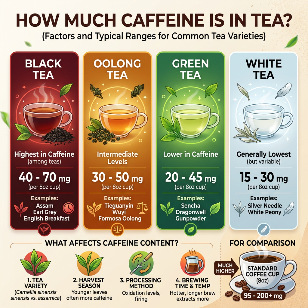 How Much Caffeine Is in Tea
